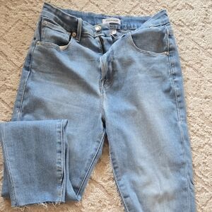 Good American Light Blue Cropped Jeans